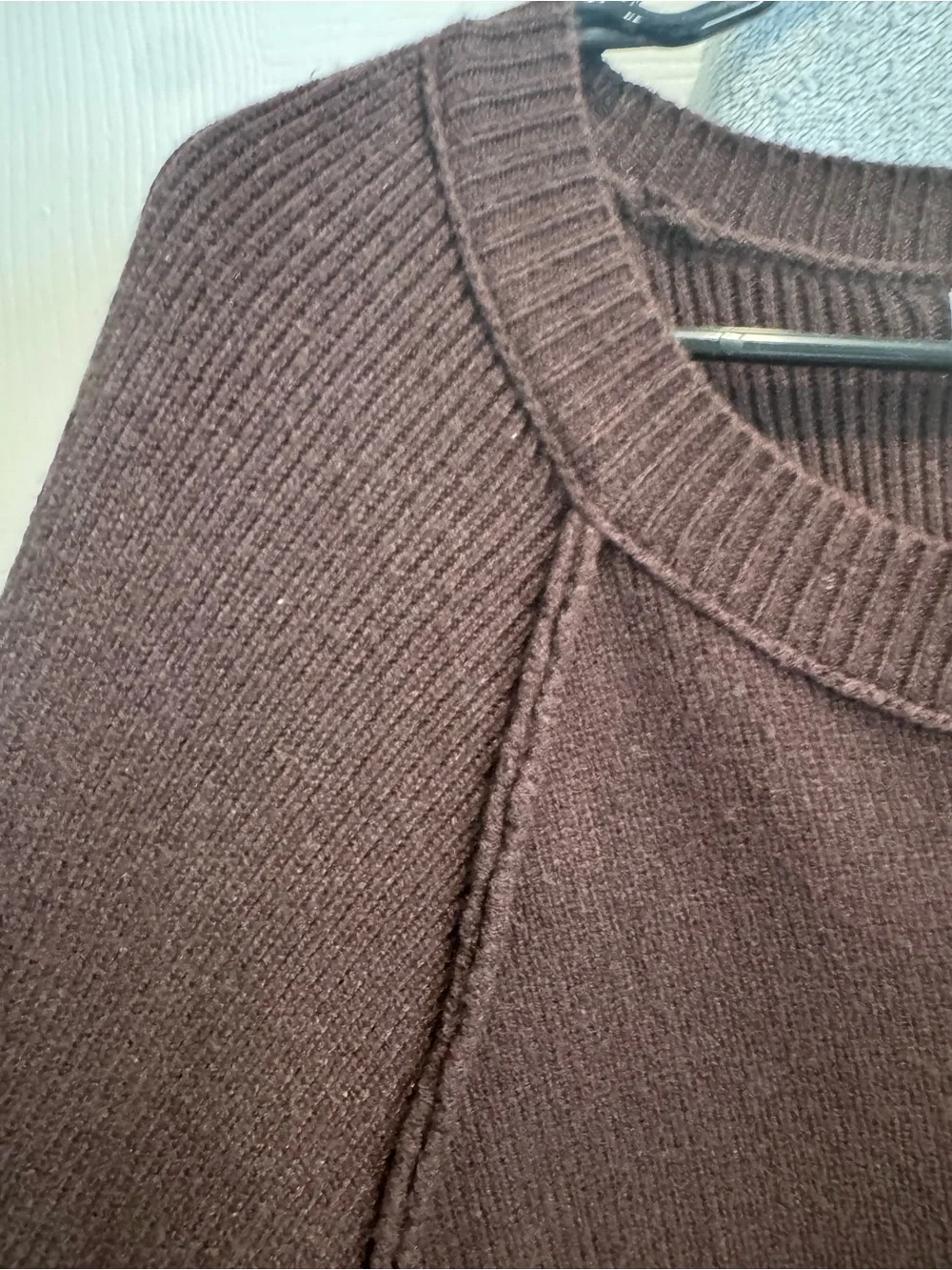 NWOT Altar'd State Dark Brown Button-Front Crewneck Cardigan